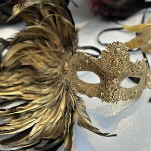 Gold handmade gold mask